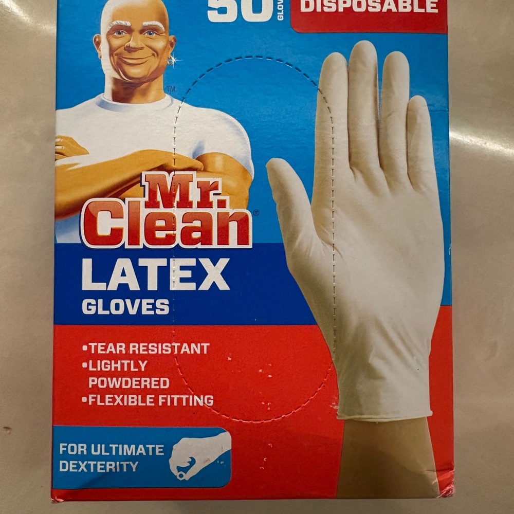 Mr. Clean White Latex Gloves